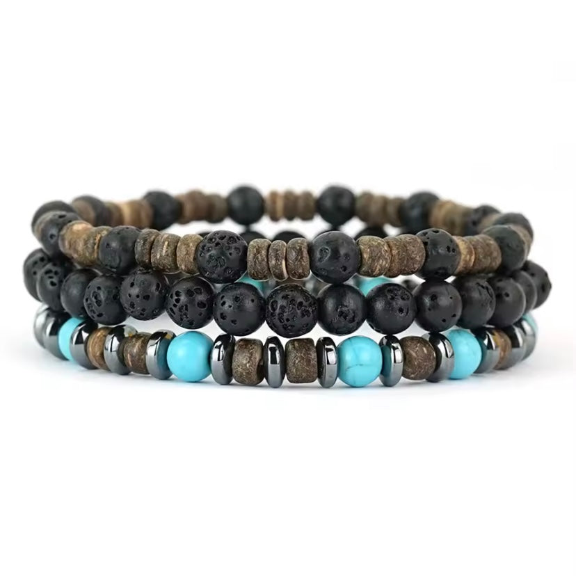 3 set kralen armband van hout